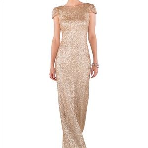Sorella Vita 8718 Gold Sequin Bridesmaid Dress